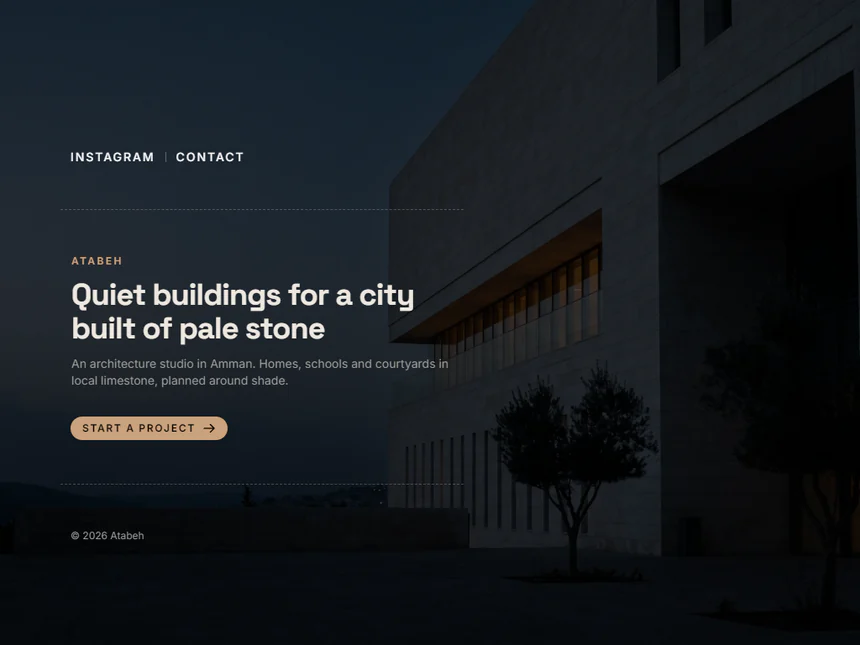 Atabeh — Architecture Studio