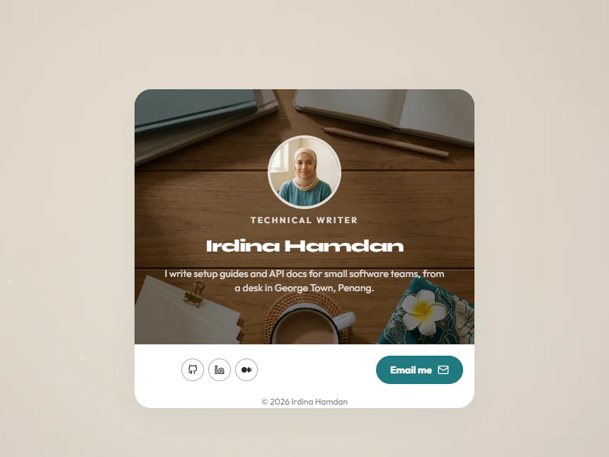 Irdina Hamdan — Technical Writer