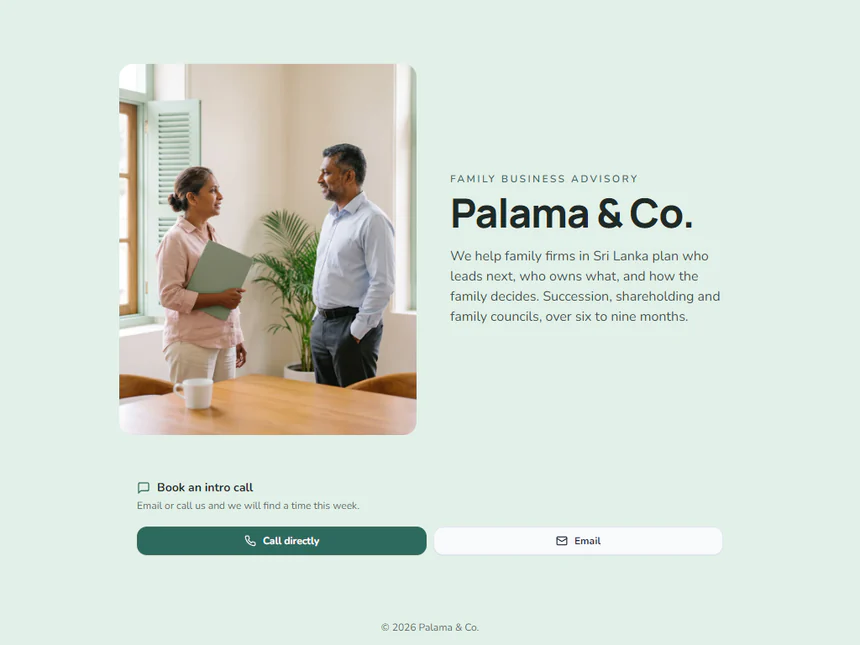 Palama & Co. — Family Business Advisory