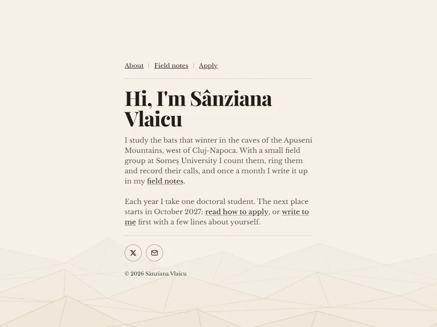 Sânziana Vlaicu — Personal Page